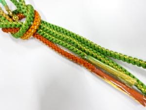 未使用品　正絹　手組帯締め